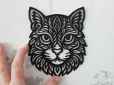 Zentangle Cat | Wall art-1