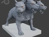Cerberus Statue STL-1