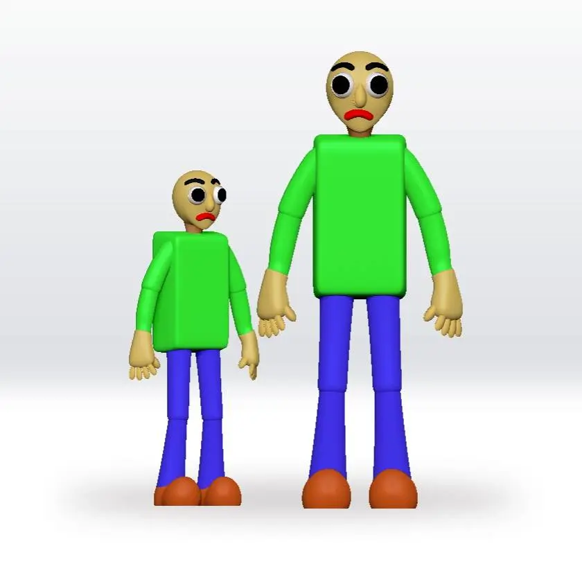Baldi STL file 3D Model Fanart Character