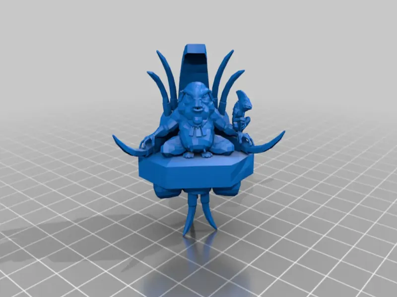 Slann Star master - lizardmen - dp - low poly