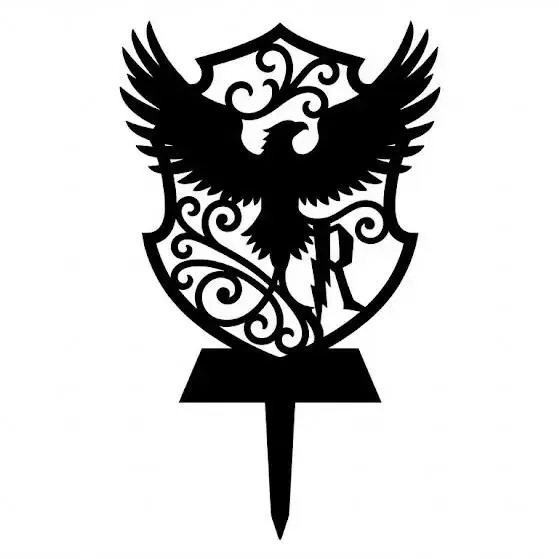 Ravenclaw Crest Cake Topper - Harry Potter Eagle Shield
