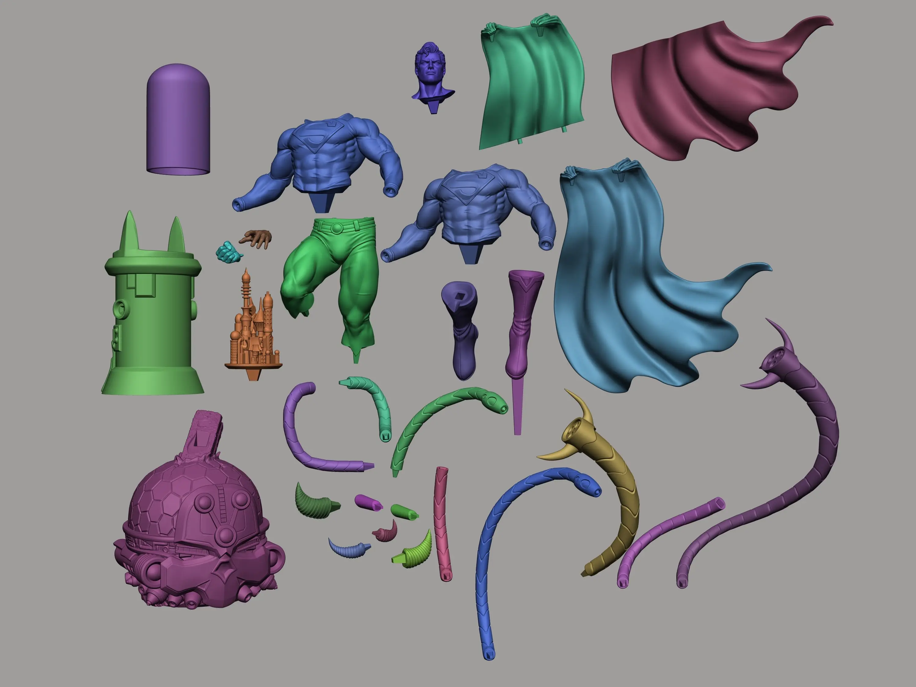 SUPERMAN - STL 3D LISTO PARA IMPRIMIR