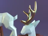 Geometric Deer Statue-1