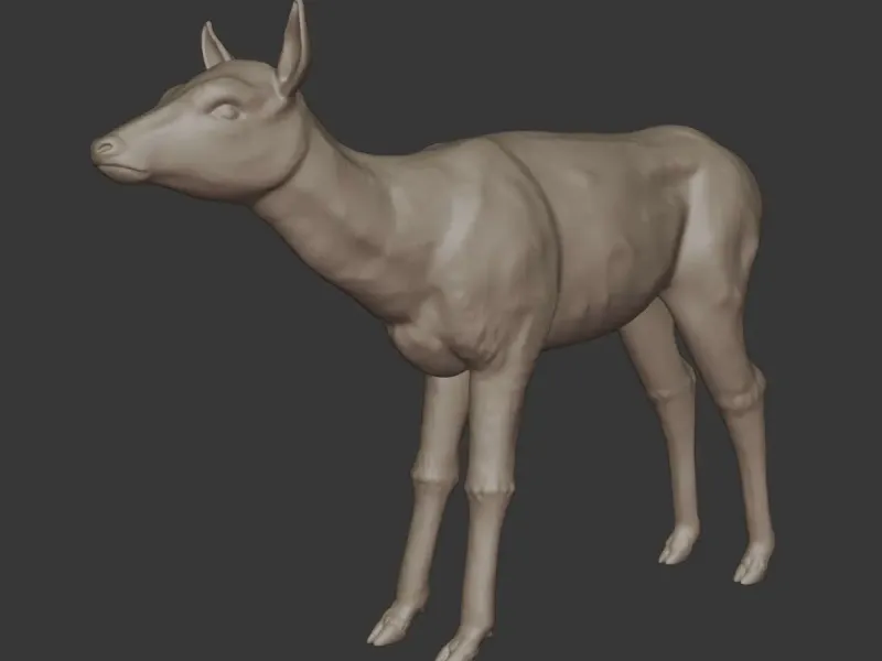 Doe – Graceful Female Deer 3D Printable Model