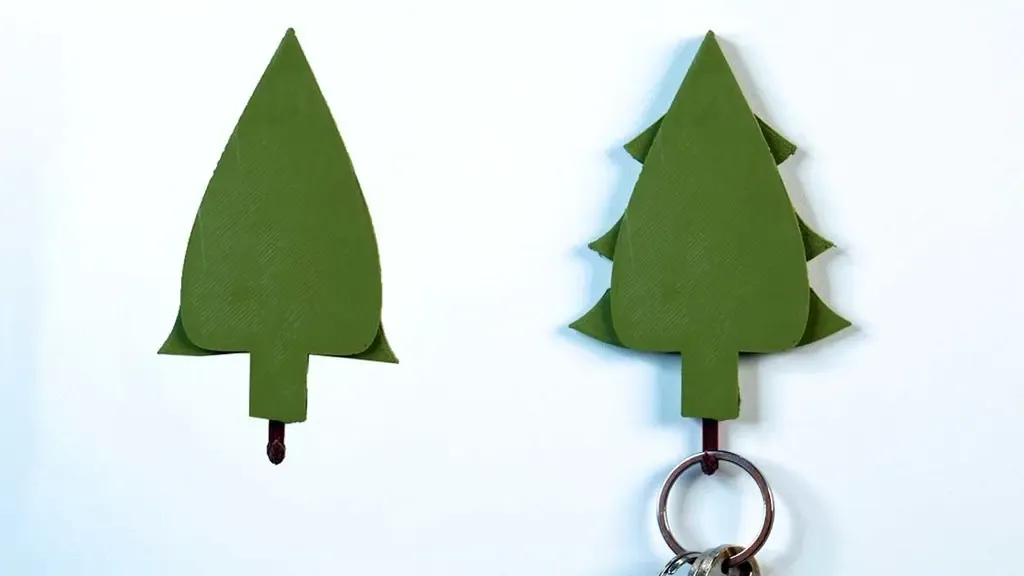 Dépliage du porte-clés de l'arbre