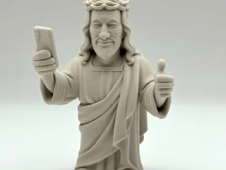 Jesus Phone Figurine
