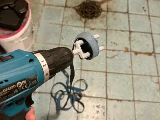 Cordless drill strap winder