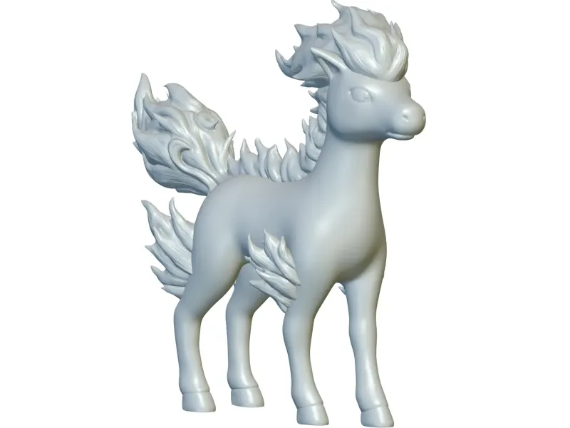 Pokemon Ponyta #77 - Ready for 3D Printing!