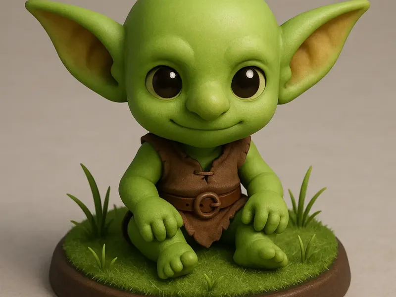 Goblin sentado chibi