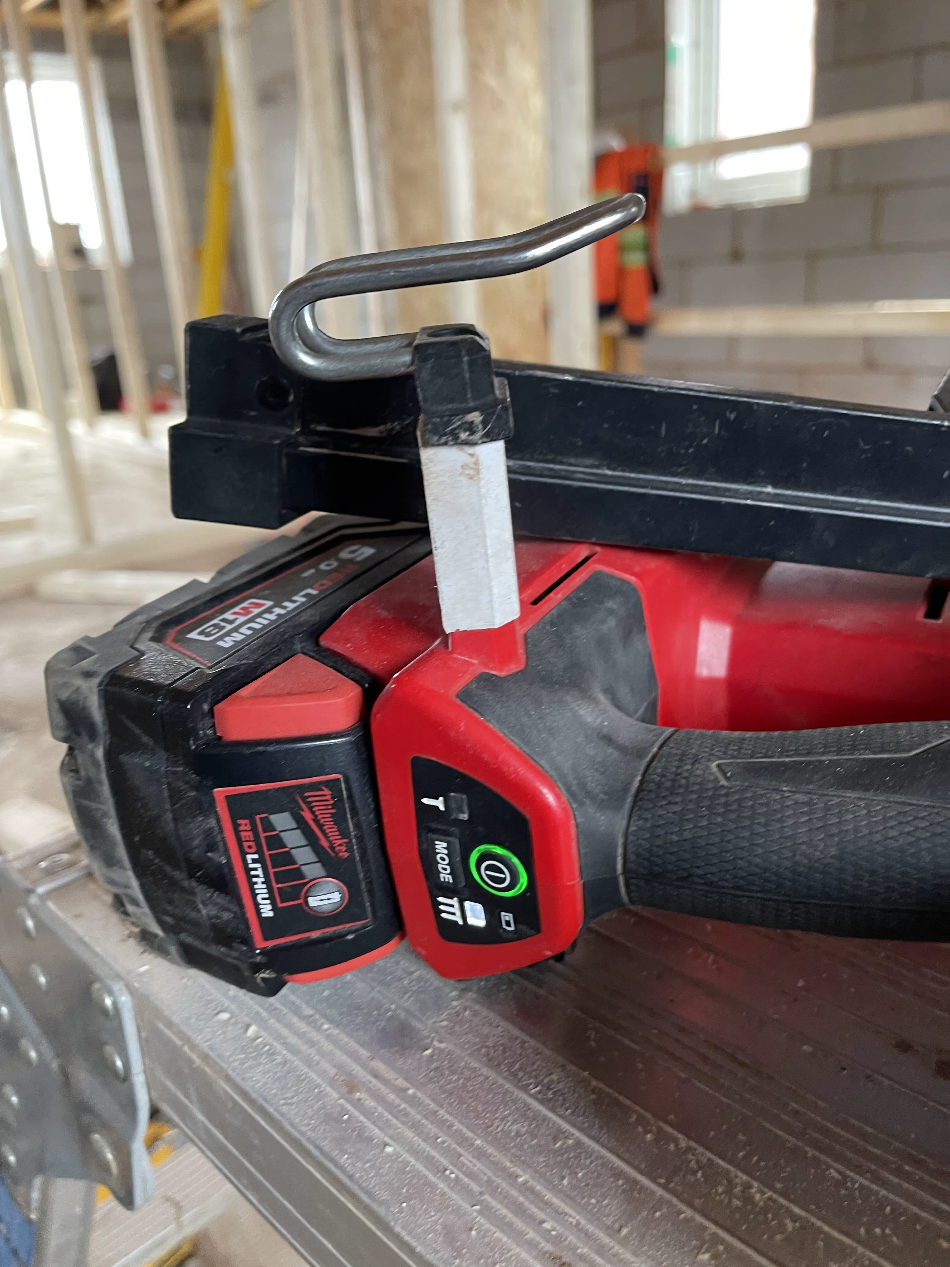 Milwaukee m18 fuel nail gun belt hook extension