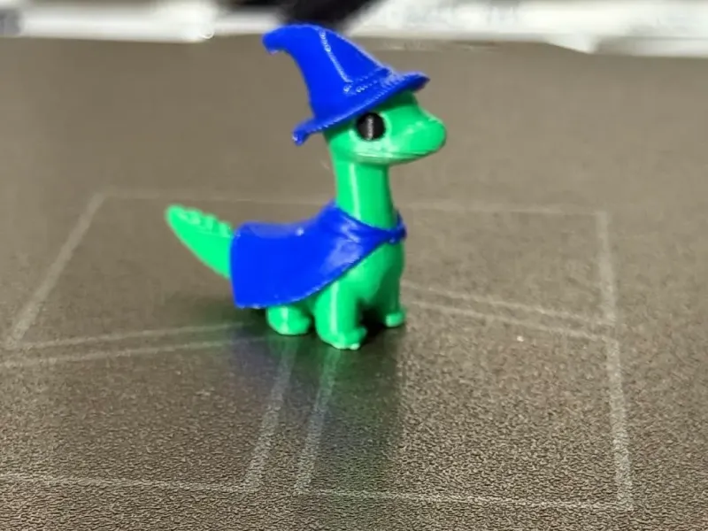 cute wizard Brachiosaurus dino with hat and cape
