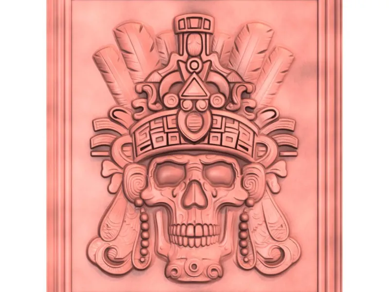 Maya Skull Poster