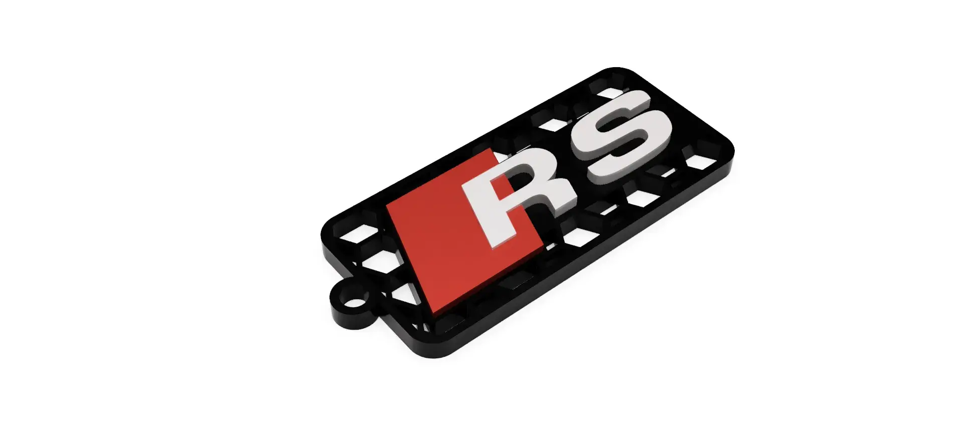 Audi RS logo keychain