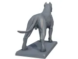 Dogo Argentino Low Poly - 3D Model-3