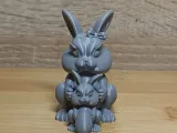 Cute Easter bunny. First egg-4