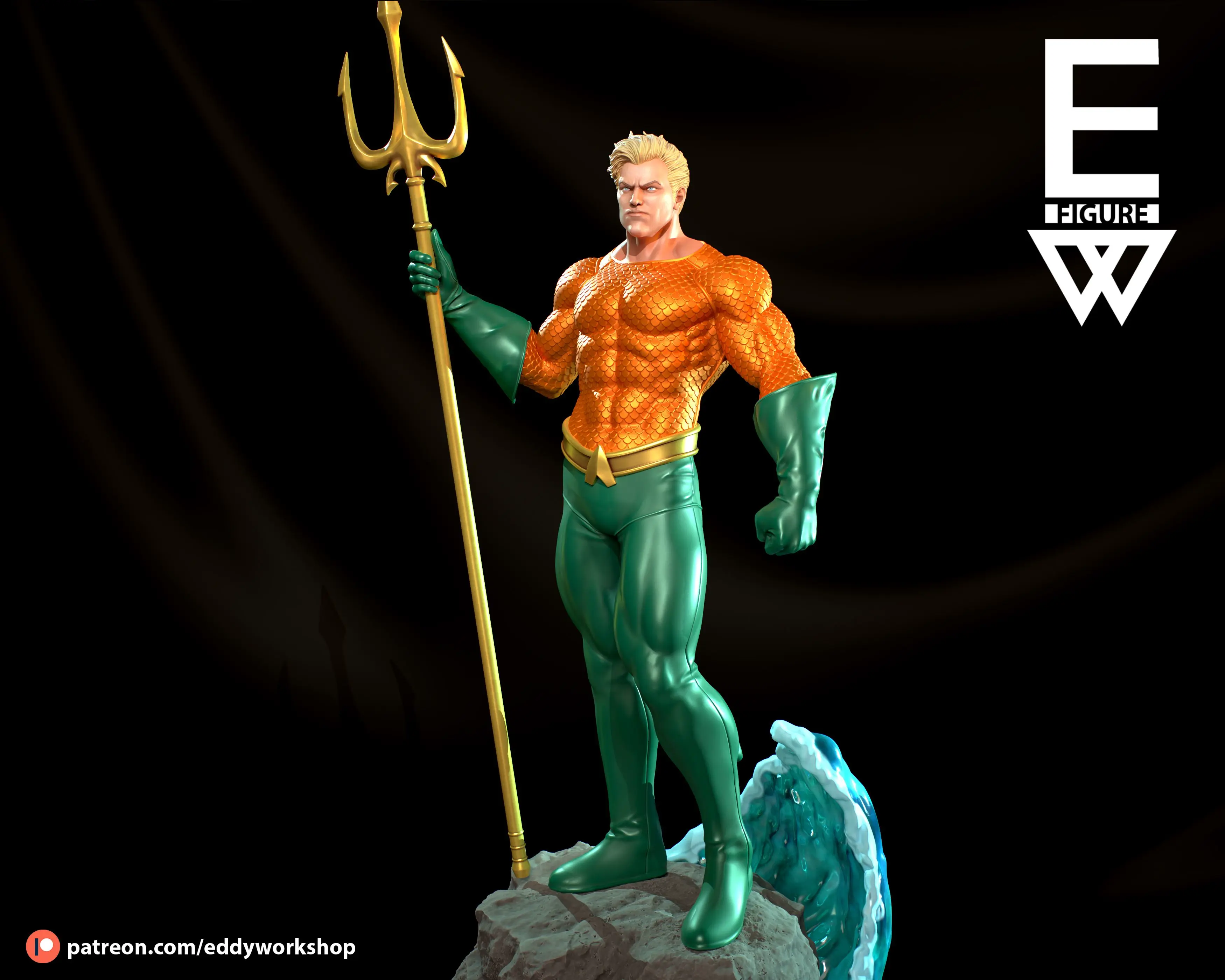 Aquaman - 3D STL LISTO PARA IMPRIMIR