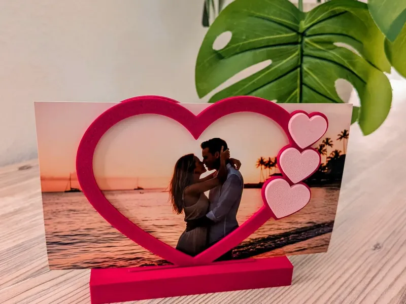 Romantischer Bilderrahmen für Valentinstag & Jahrestage