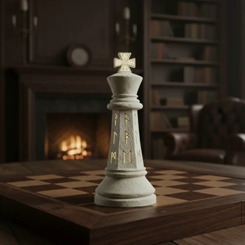 King chess piece: Rune of Life / Pillar of Ether