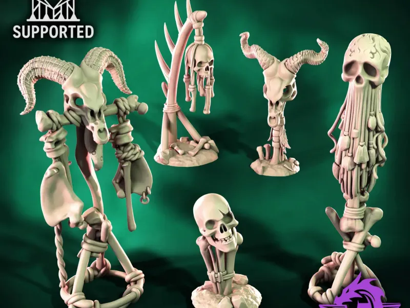 Bone Totems | Horror Scatter Markers