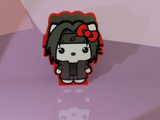 HELLO KITTY SASUKE UCHIHA PENCIL HOLDER