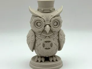 Steampunk Owl Figurine
