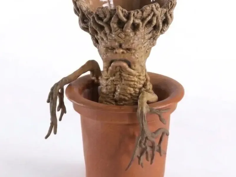 Harry Potter Mandrake Planter - Realistic Magic Flowerpot