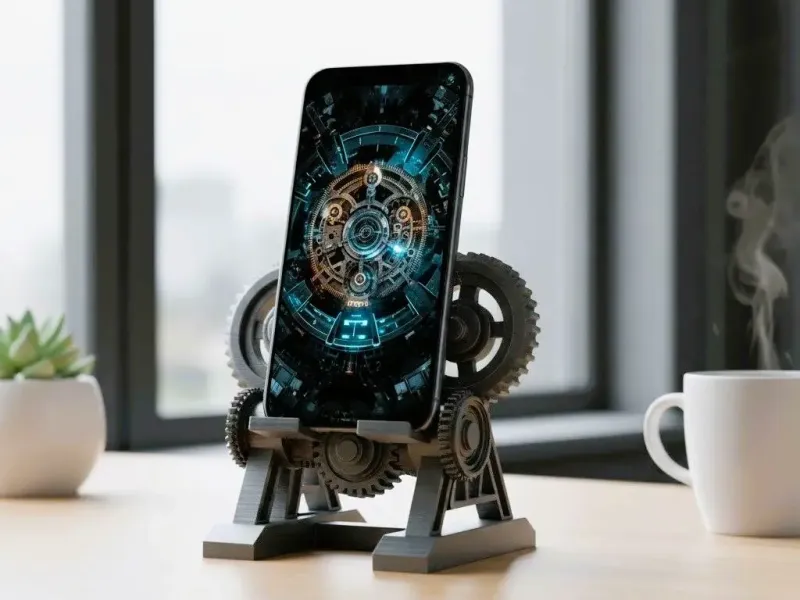 Gears of Time Phone Holder - Tech Aesthetic