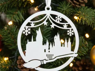 christmas harry potter ornament