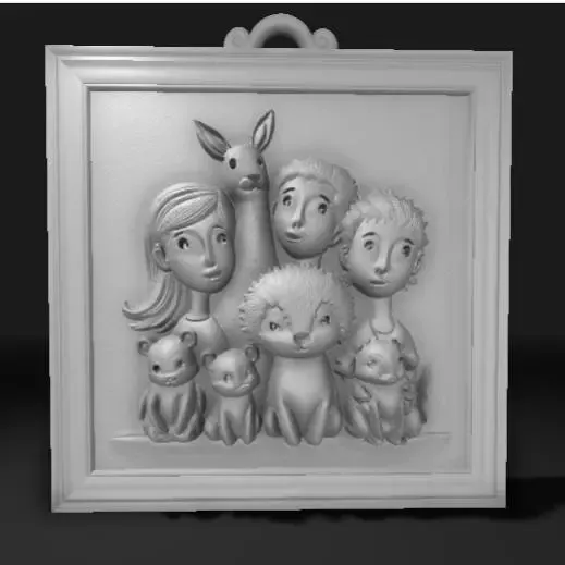 drawings of people and animals  3