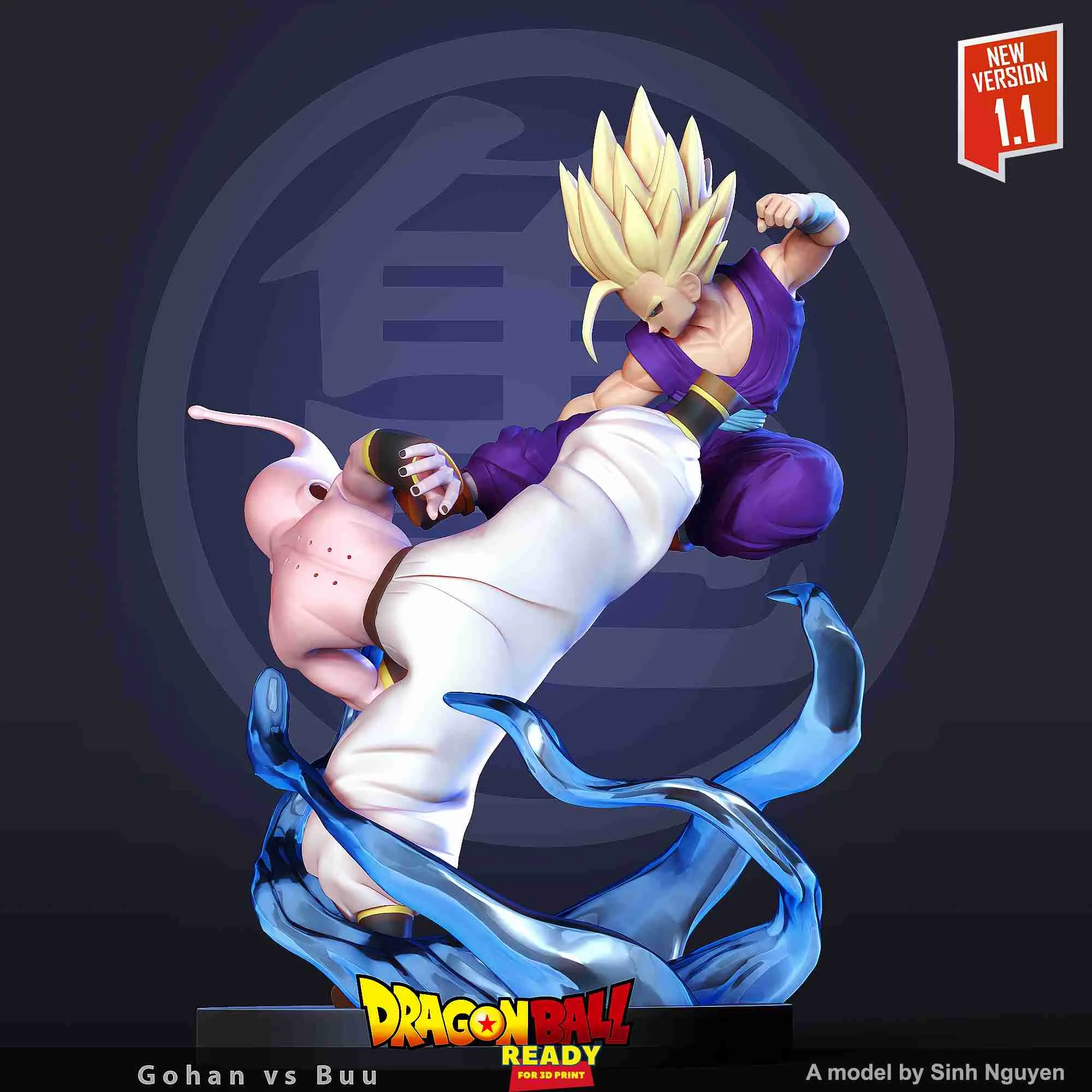 Gohan contra Buu - Fanart