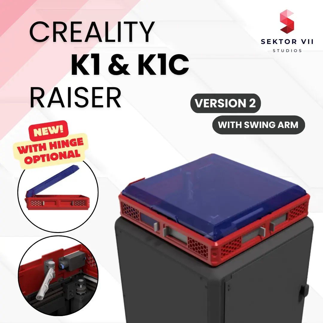 K1 & K1C RAISER / DECKEL / TOP COVER / UPGRADE (VERSION 2)