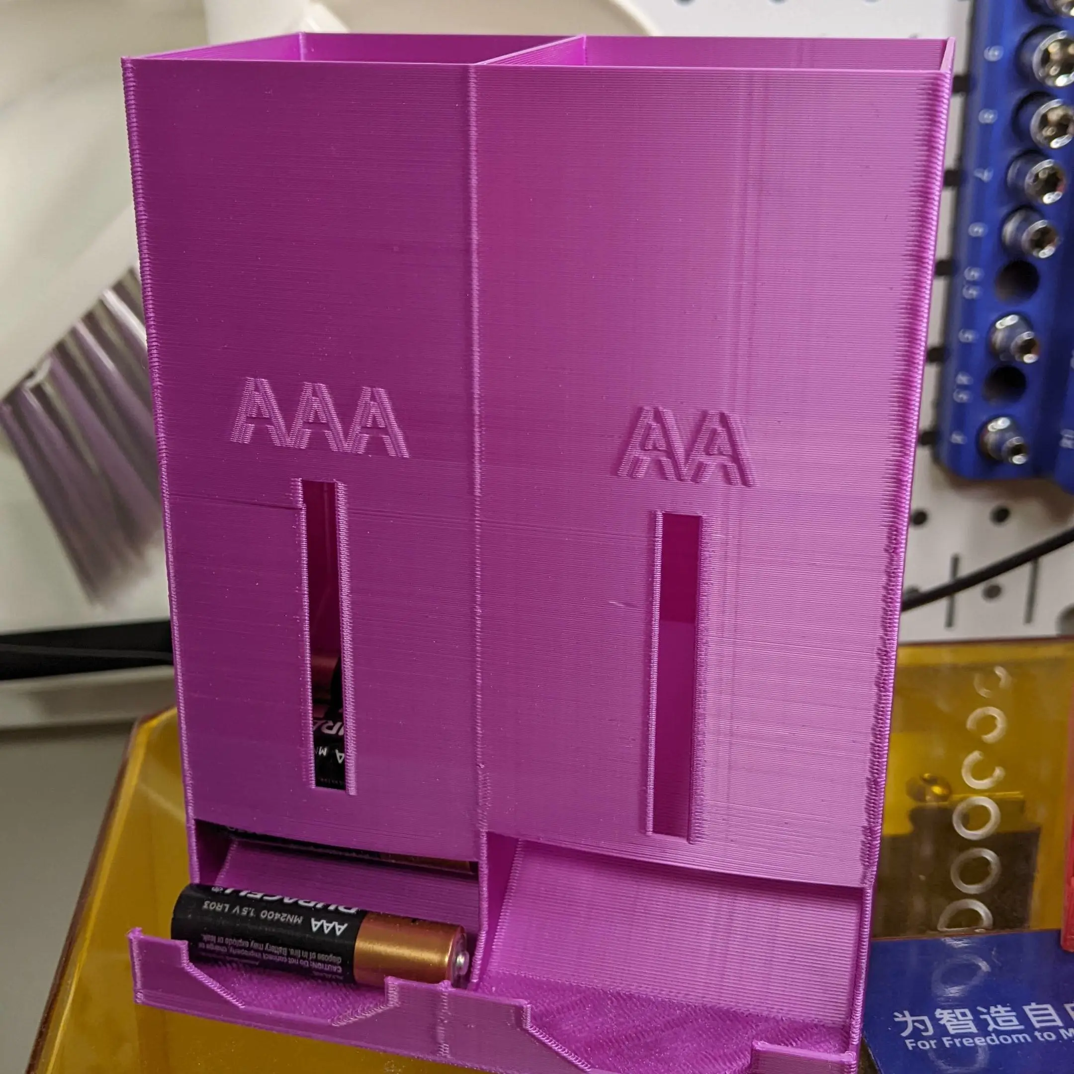 Battery Boxes - Wall hanging or workbench - AA and AAA