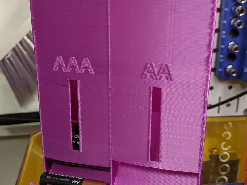 Battery Boxes - Wall hanging or workbench - AA and AAA