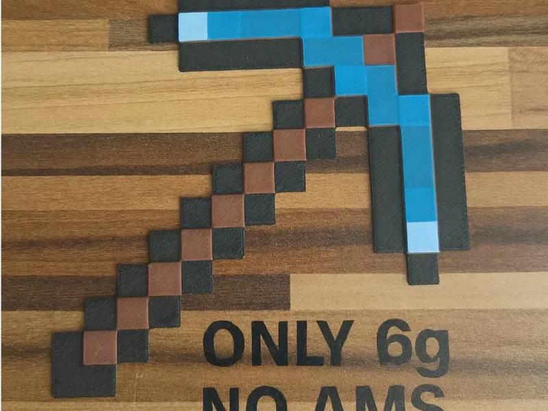 Minecraft pickaxe, 6 g