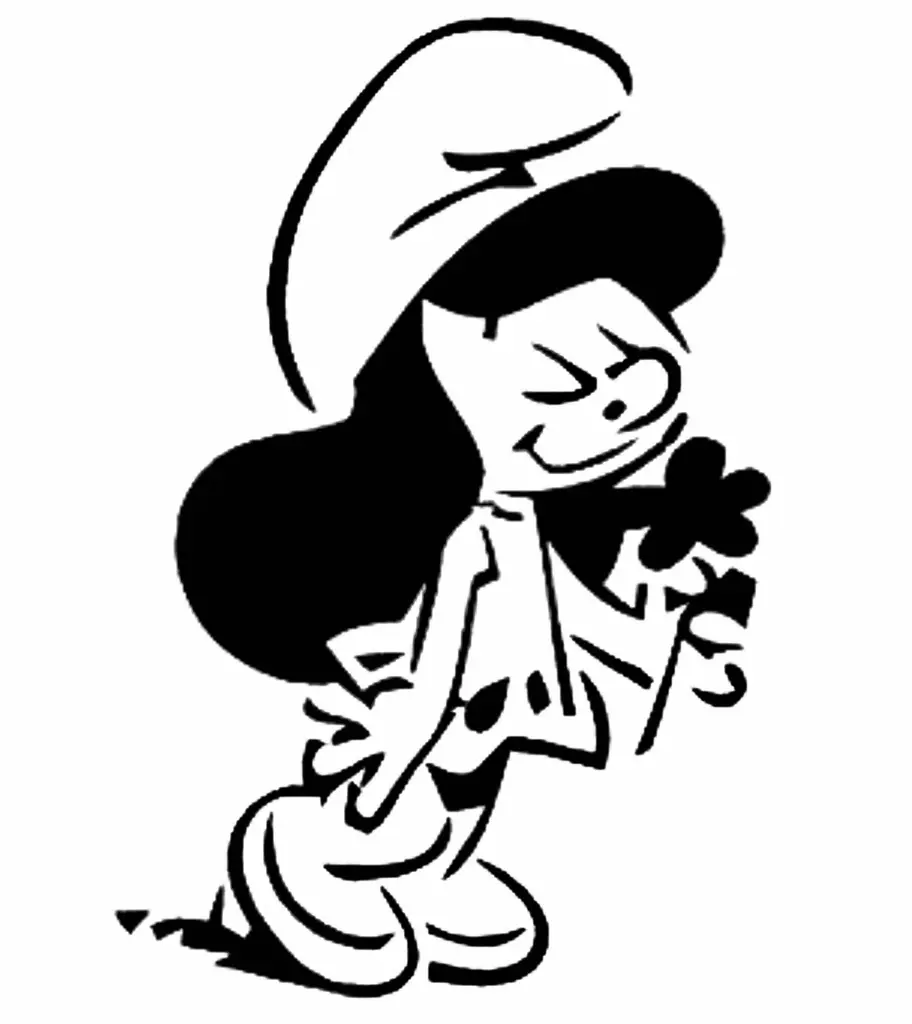 Free Characters &amp; Creatures STL Download - Smurfette stencilby SMT_M 🦊