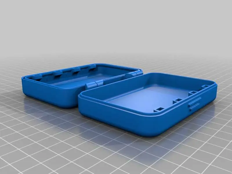 box with clip or magnetic lock, different versions
