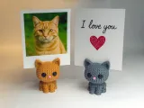 Knitted Kitty Photo Holder - Multipart-5
