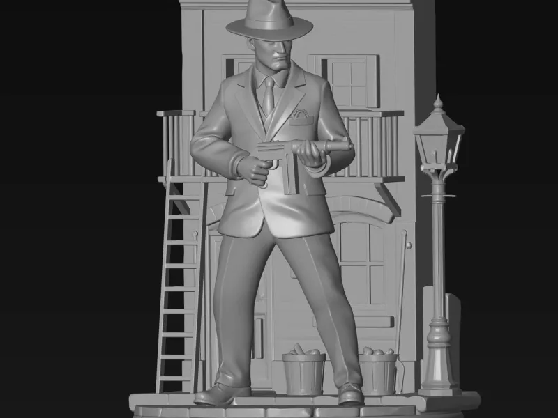 hollywood mafia themed model