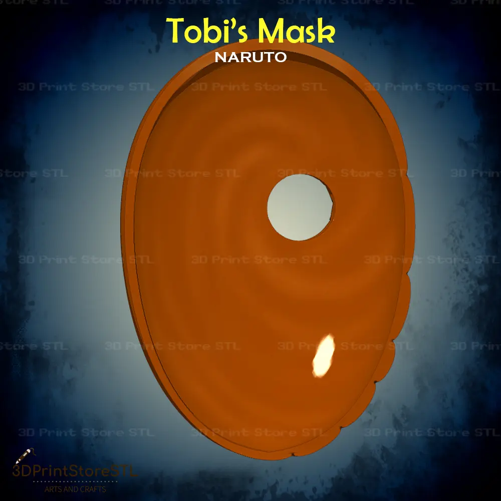Tobi Mask Cosplay Naruto - STL File