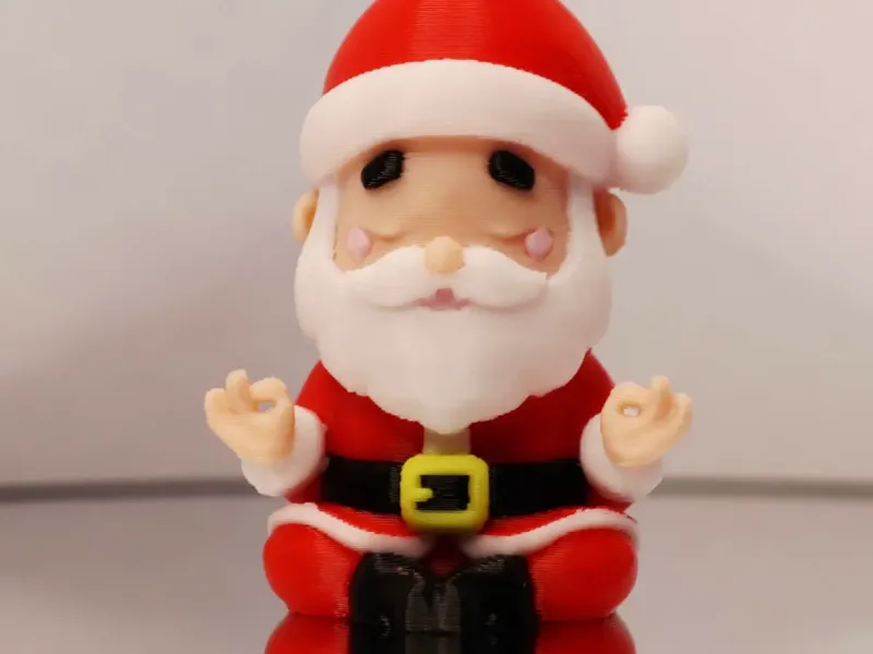 Meditating Santa