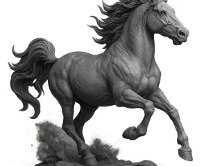 Beautiful horse for the horse year