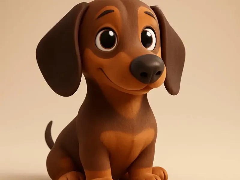 Dachshund - Perro salchicha - Chibi
