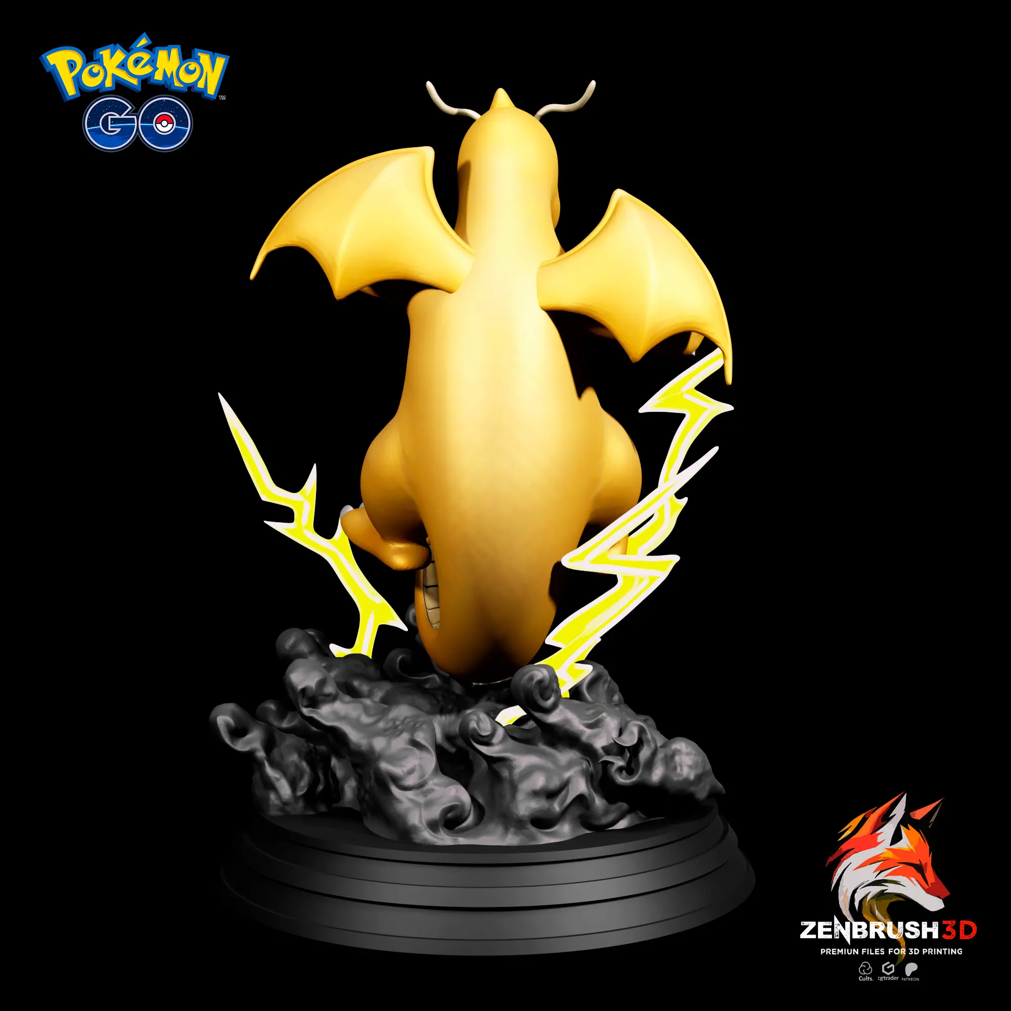 DRAGONITE - POKEMON IMPRESSÃO 3DPOKEMON RIULU LUCARIO