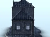 Modern brick house with floor 19 - WW2 Terrain scenery-4