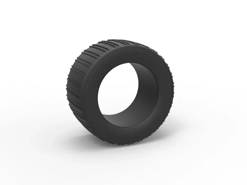 Dune buggy rear tire 19 Scale 1:25