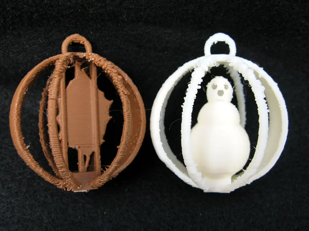 Holly and Snowman Ornaments