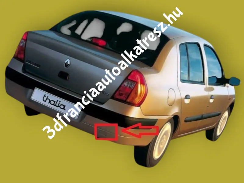 Renault Thalia hátsó lökhárító vonószemfedél 8200136885
