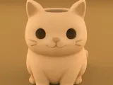 Cute Cat Planter STL-0