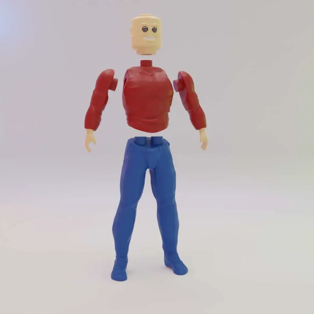 Creepy Real Lego Man