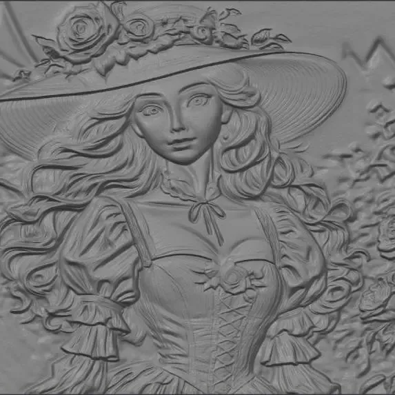 Rosalie - relief sculpture